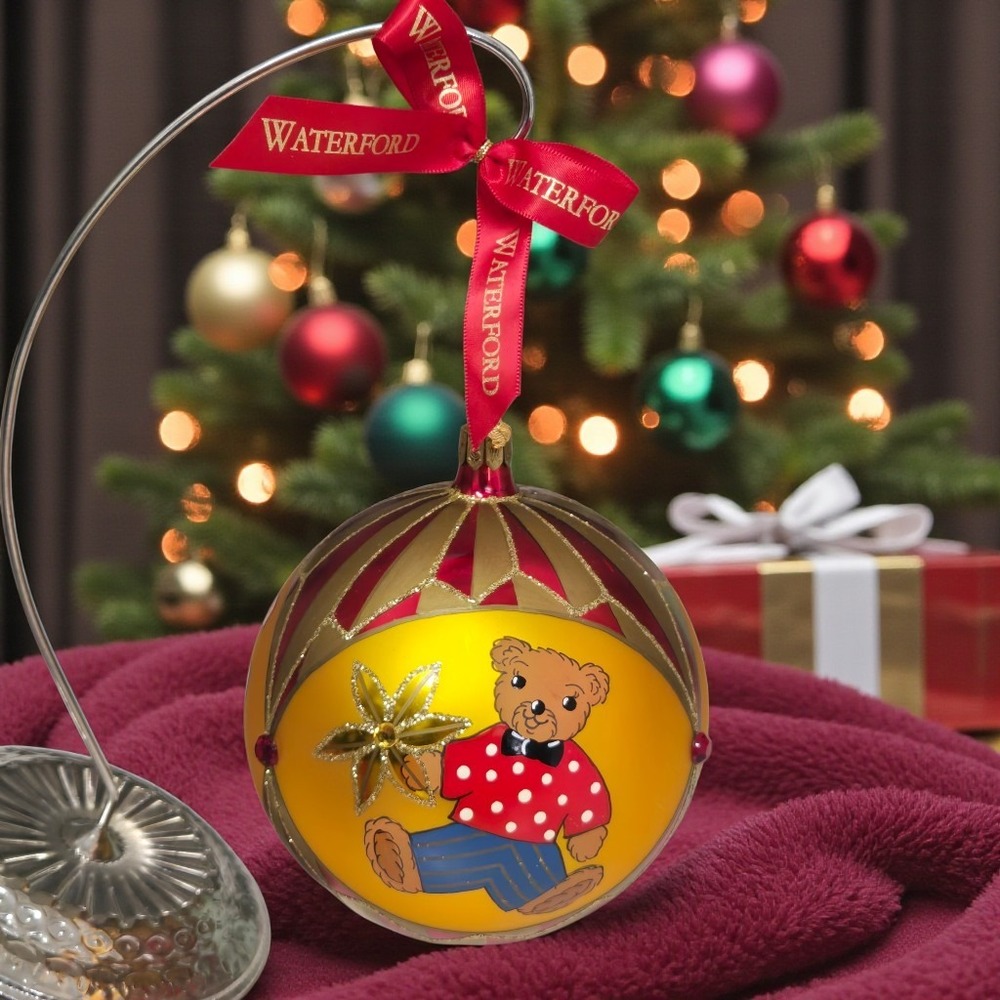 Waterford Heirloom 4.5" Glass Ornament 2003 Christmas Toys 1st Ed 124762
